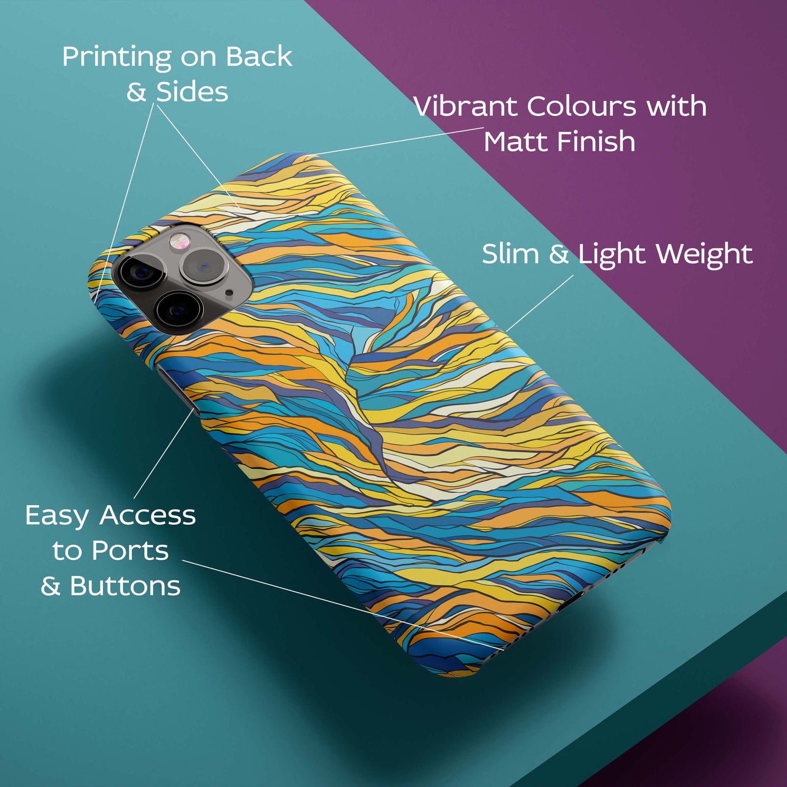 Modern Art Back Cover for HardPlasticIK0015Hard Plastic