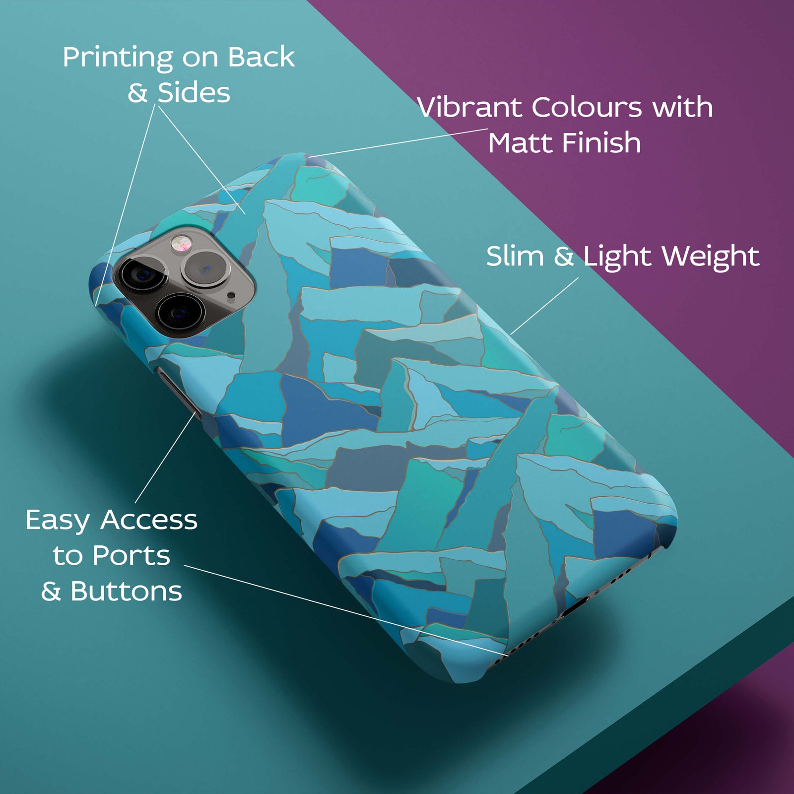 Mountains Back Cover for HardPlasticIK0017Hard Plastic