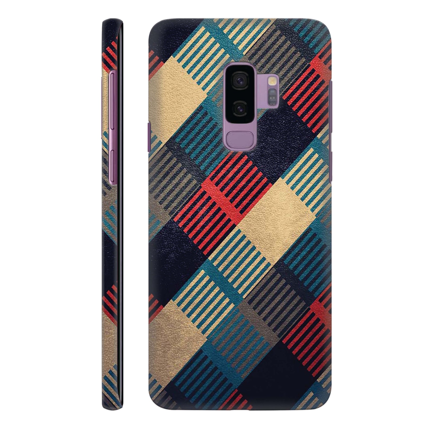 Multicoloured Check Pattern Back Cover for HardPlasticBT0147Hard Plastic