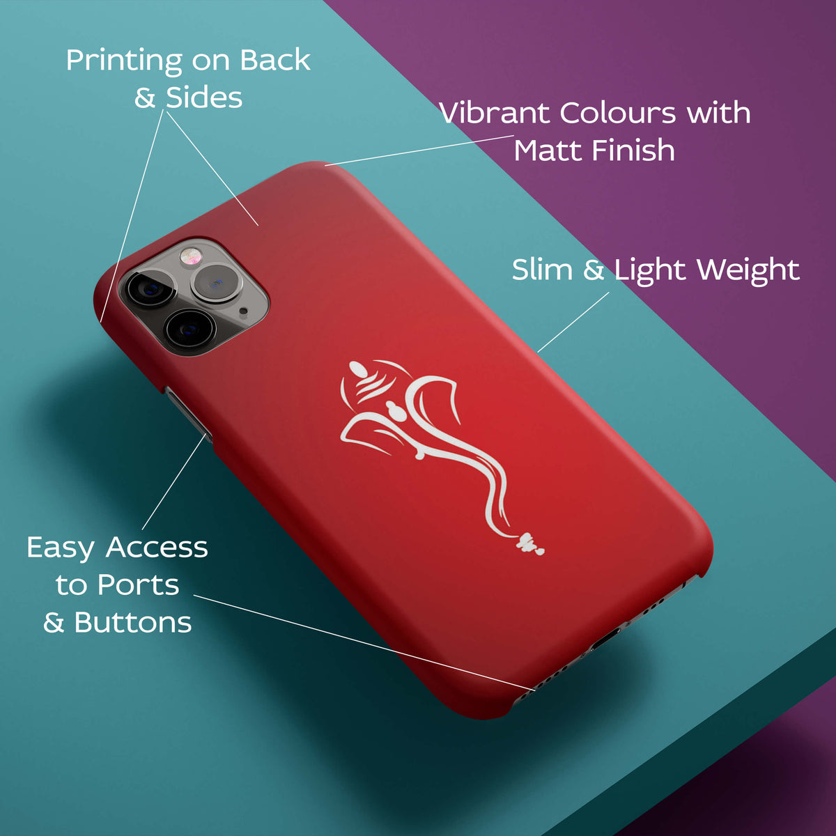 My Friend Ganesha Back Cover for HardPlasticH0057Hard Plastic-Image 2