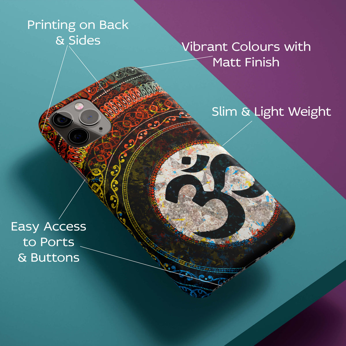 Om Yoga Back Cover for HardPlasticPS1311Hard Plastic-Image 2