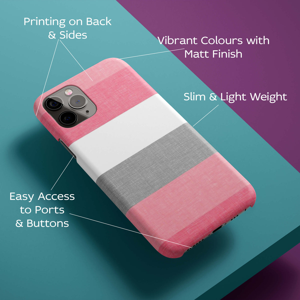 Pinky Premium Pattern Back Cover for HardPlasticPS1314Hard Plastic-Image 2