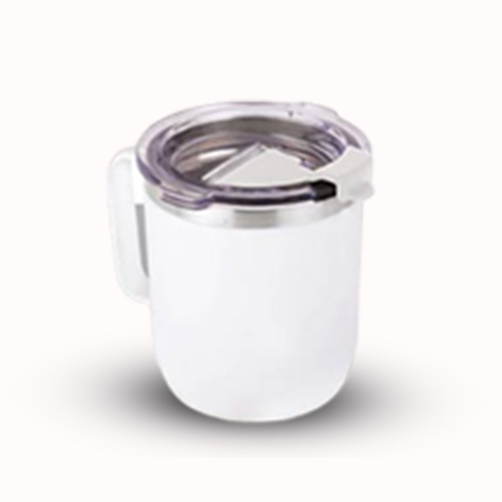 Oscar Stainless Steel Coffee Mug with Handle and Flip Top Lid - Leakproof, 350ml Capacity, Available in 4 Colors