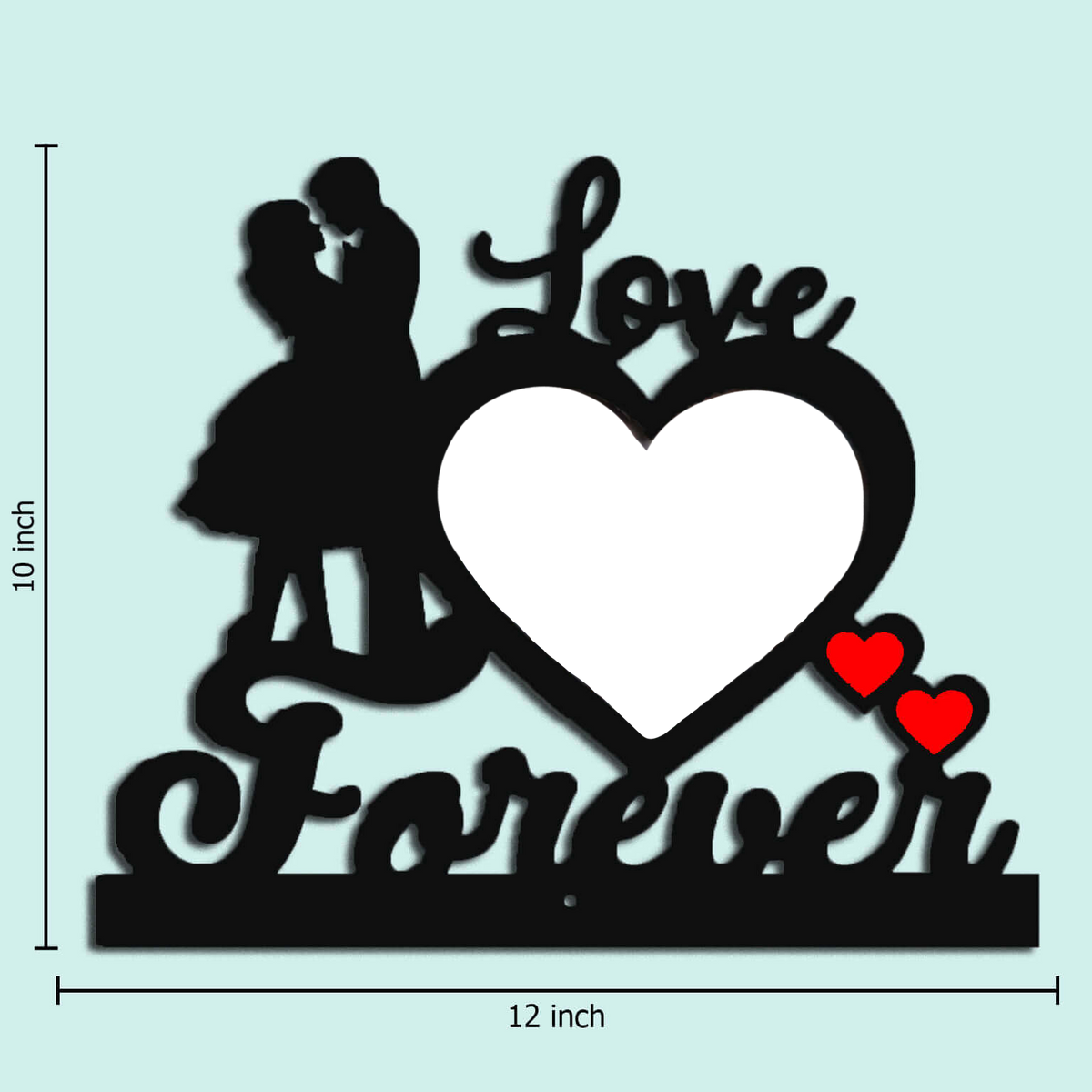 Love Forever Couple Photo Frame with Heart - A Timeless Keepsake