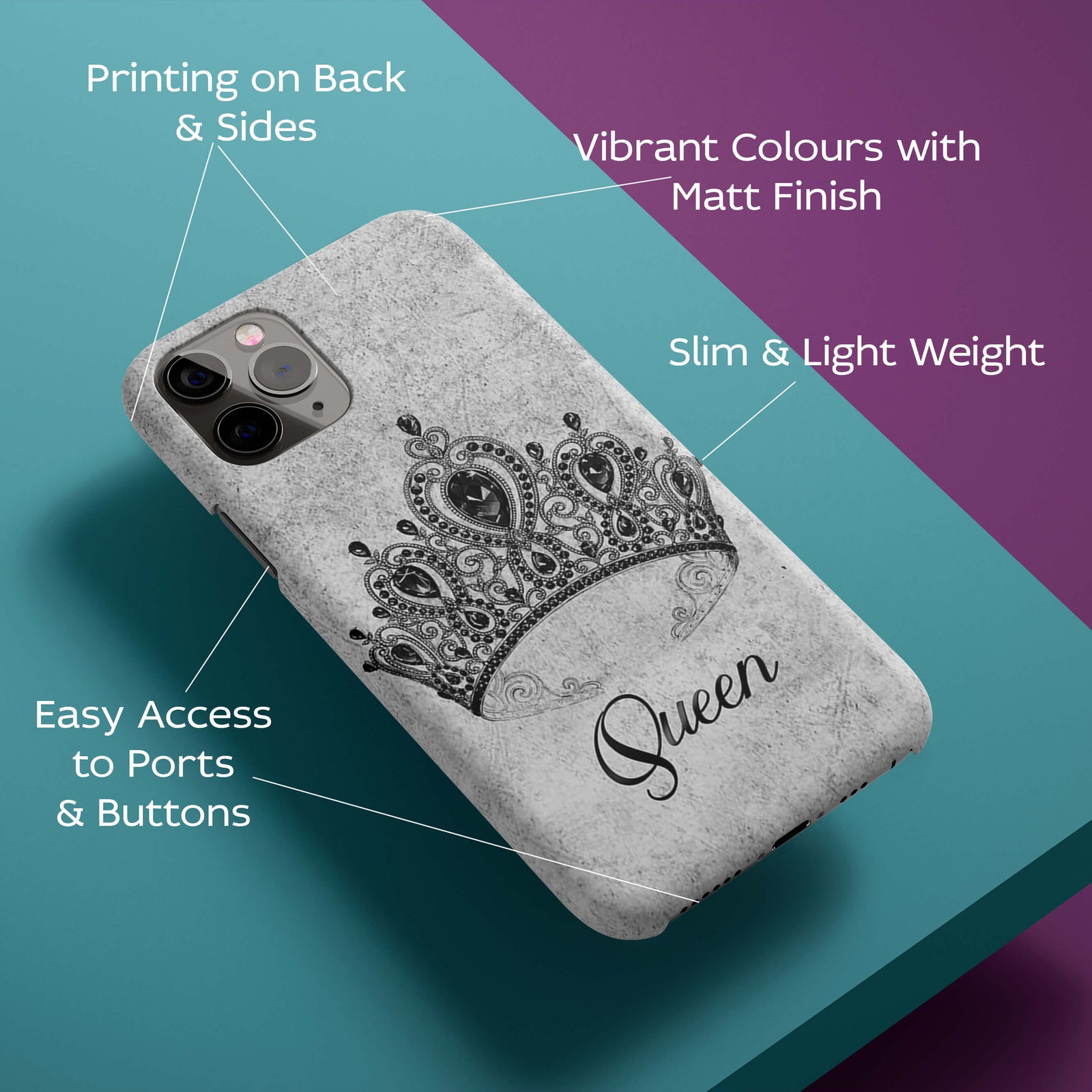 Queen Back Cover for HardPlasticBT0231Hard Plastic