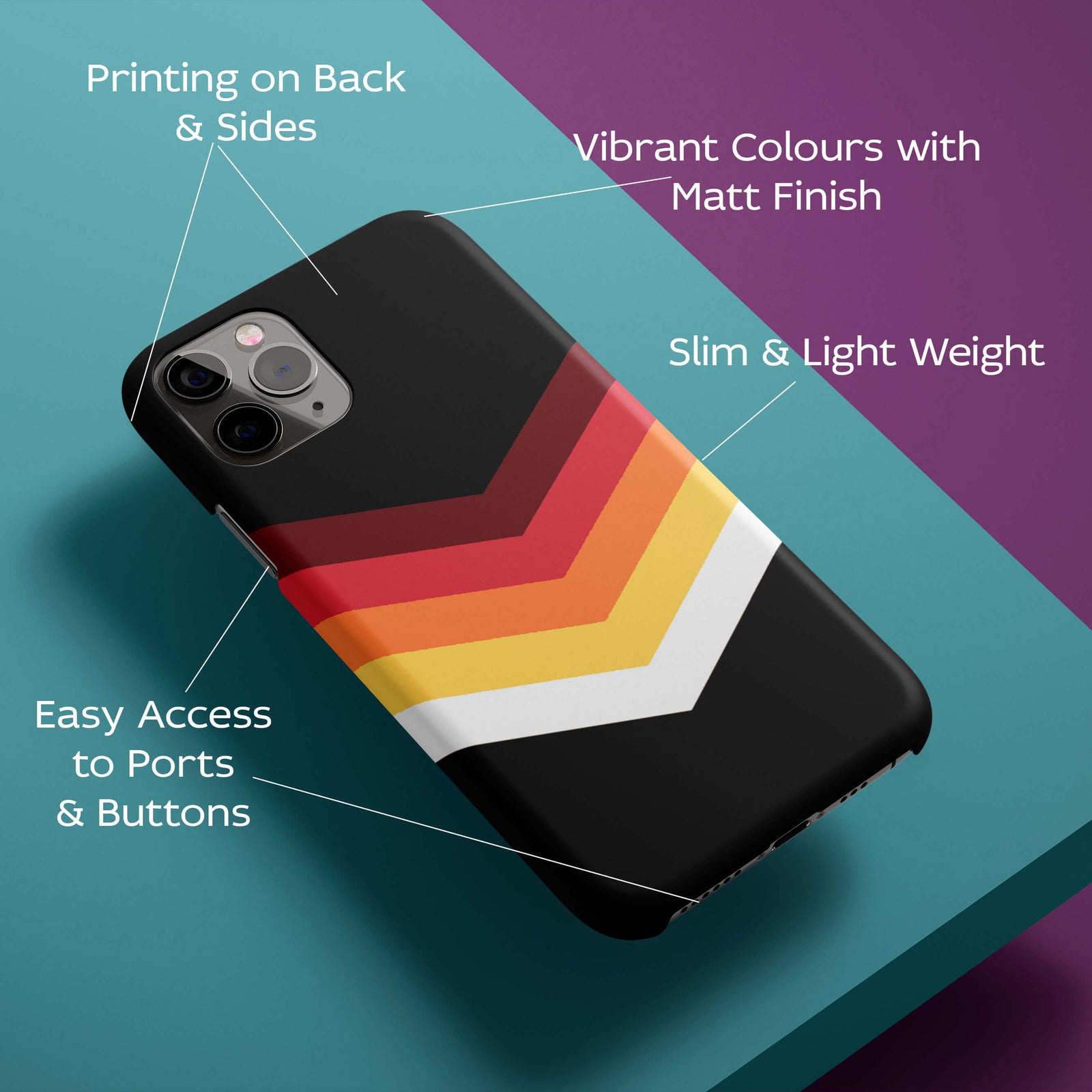 Red Black Premium Back Cover for HardPlasticPS1306Hard Plastic-Image 2