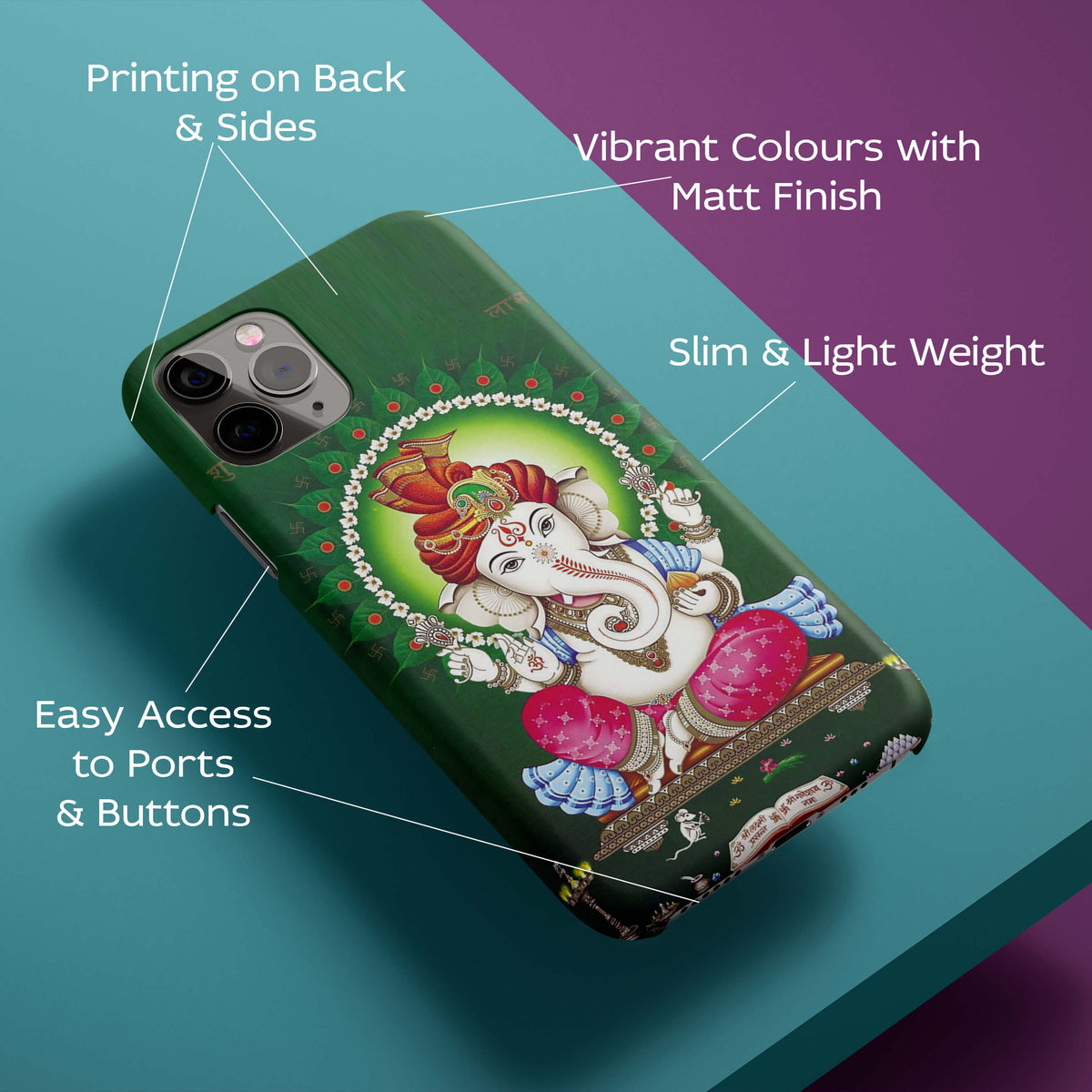 Shubh Labh Back Cover for HardPlasticBG0076Hard Plastic-Image 2