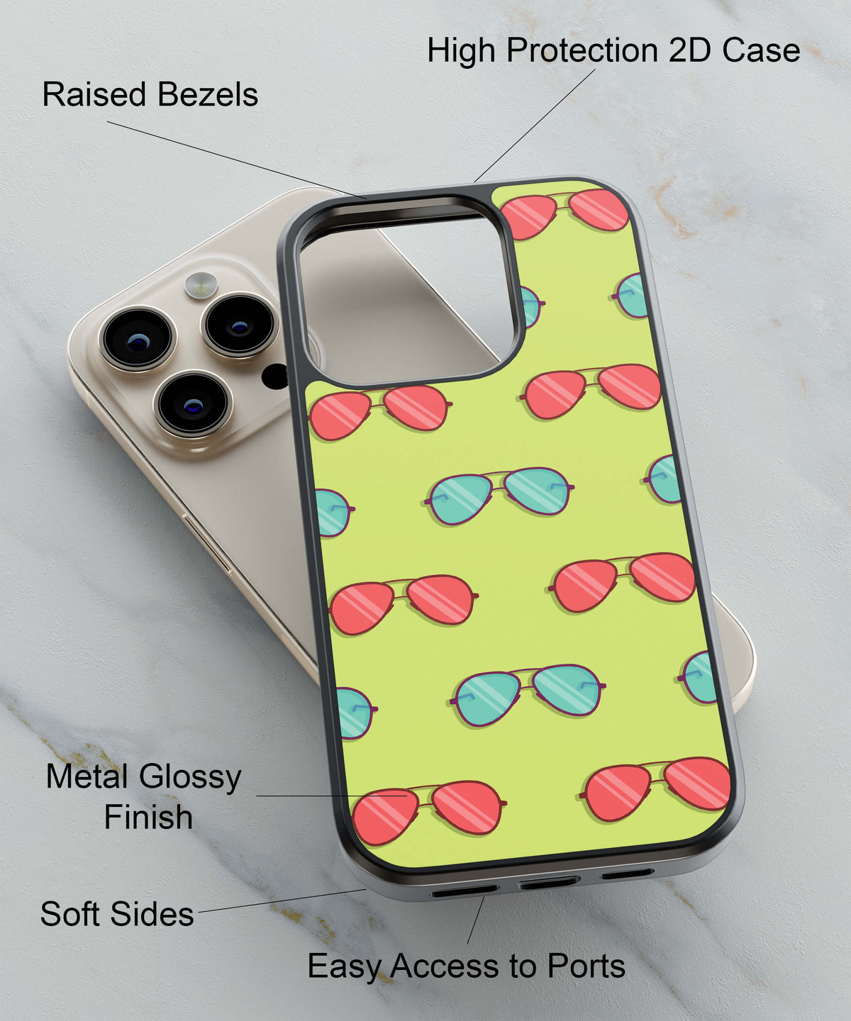 Spec Patterns Back Cover for 2D Hybrid TPU And Metal CaseGF0034Hybrid Metal TPU-Image 2