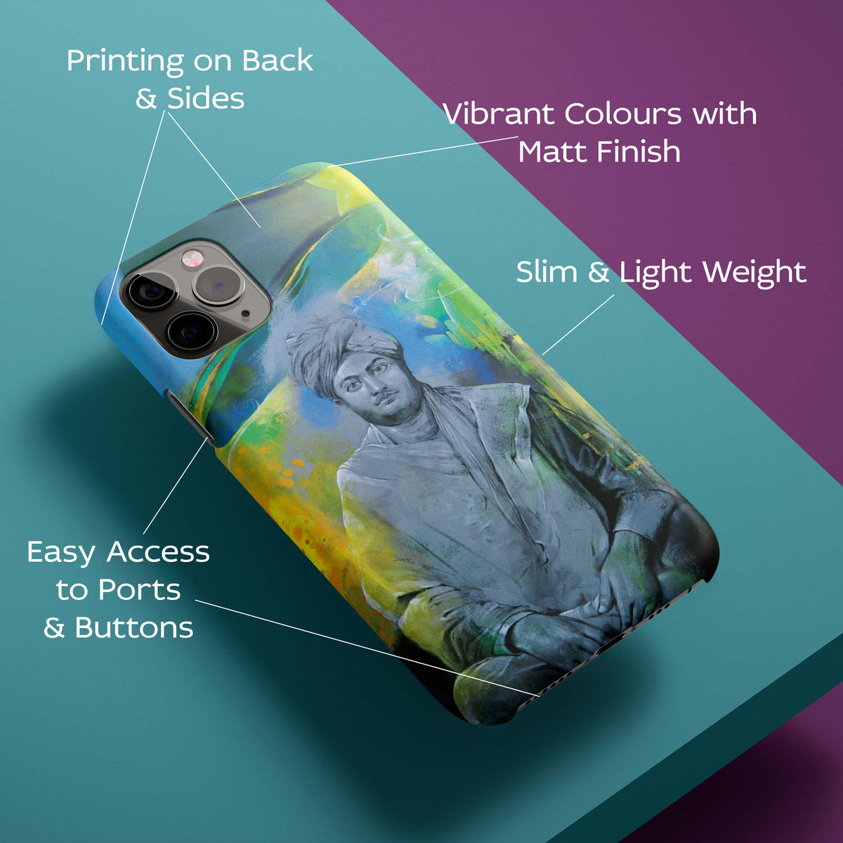 Swami Vivekananda Back Cover for HardPlasticPS0001Hard Plastic-Image 2