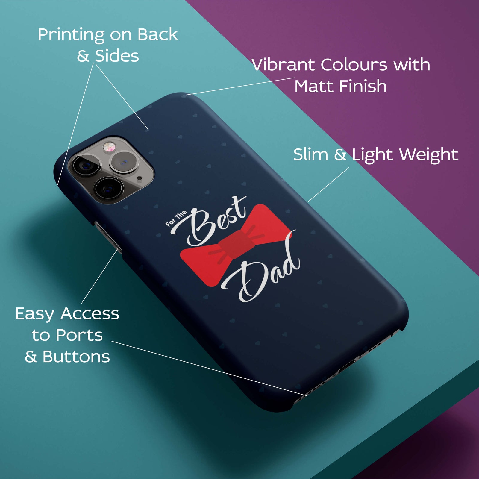 The Best Dad Back Cover for HardPlasticG0034Hard Plastic