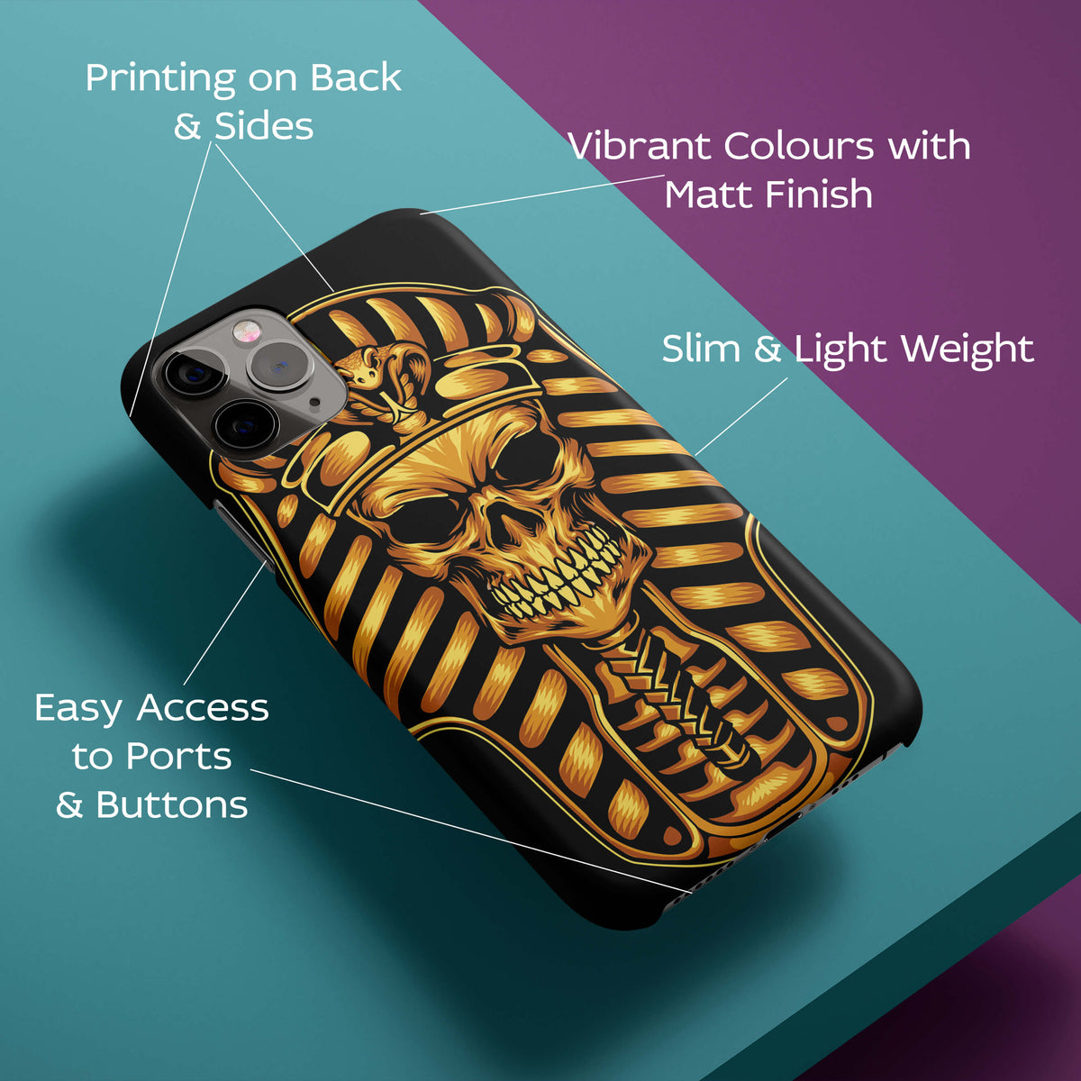 The Mummy Skull Back Cover for HardPlasticU0198Hard Plastic-Image 2