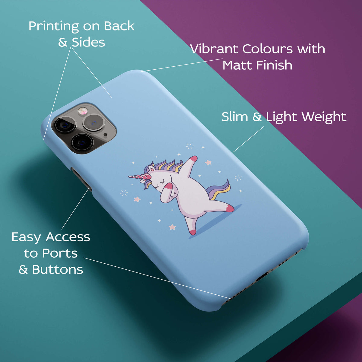 Unicorn Swag Back Cover for HardPlasticAA1019Hard Plastic-Image 2