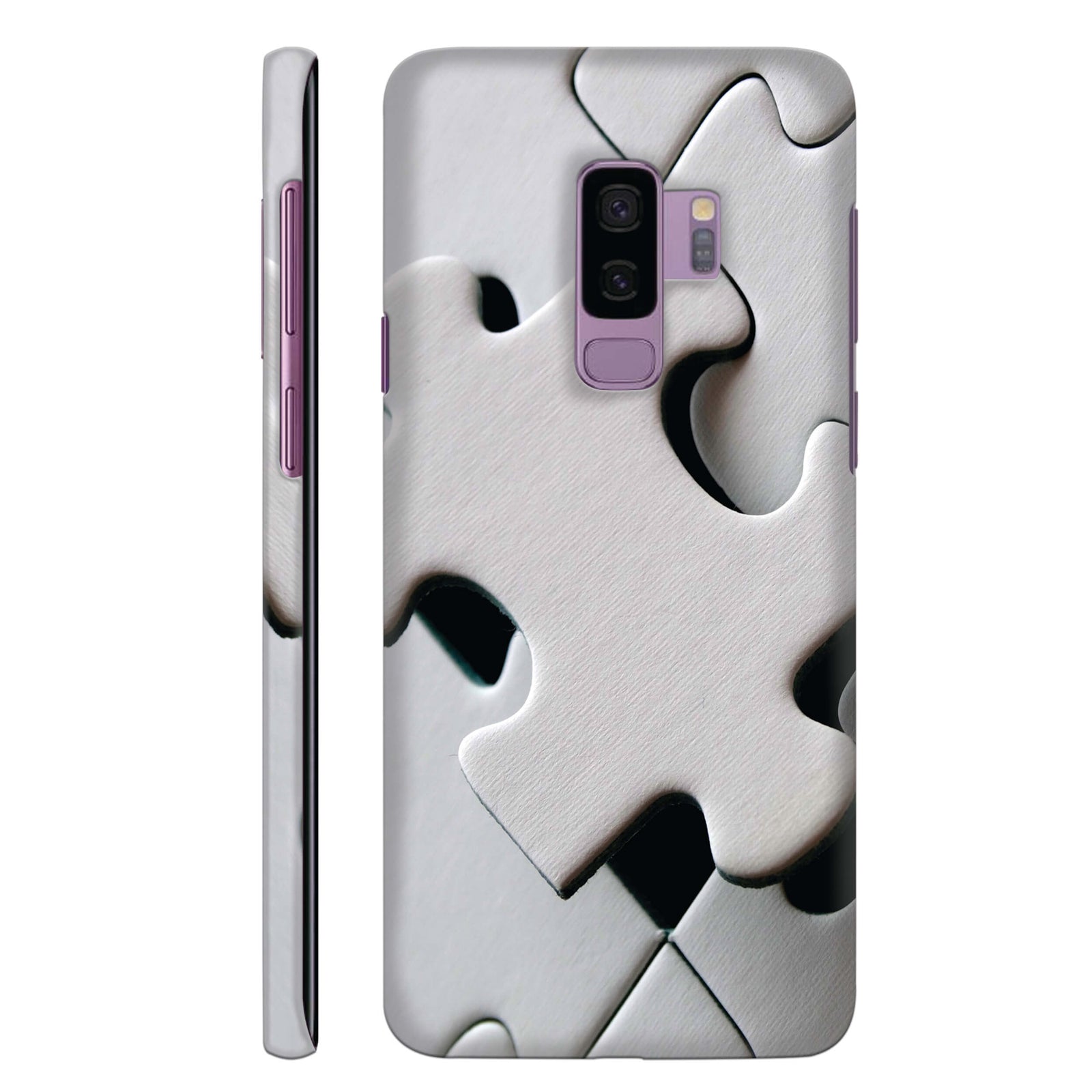 White Stylish Puzzle Back Cover for HardPlasticG0238Hard Plastic