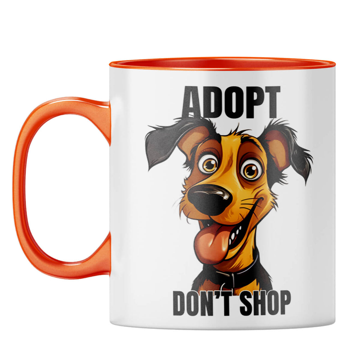 Adopt Coffee Mug Orange