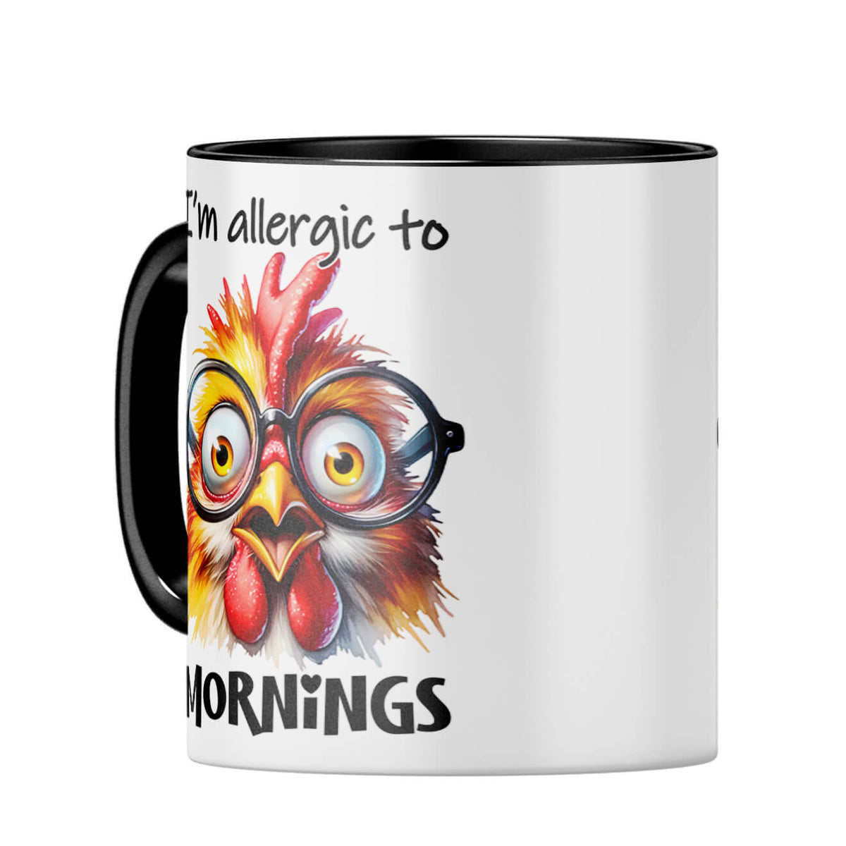Allergic to Mornings Coffee MugC-Black