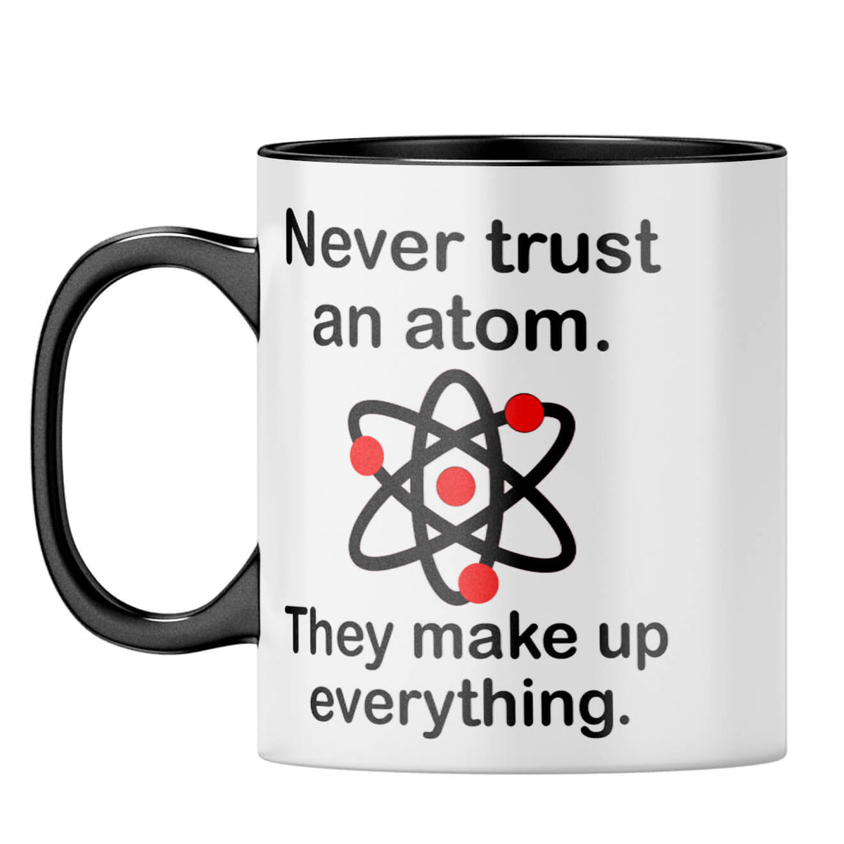 Atom Makeup Things Coffee Mug Black