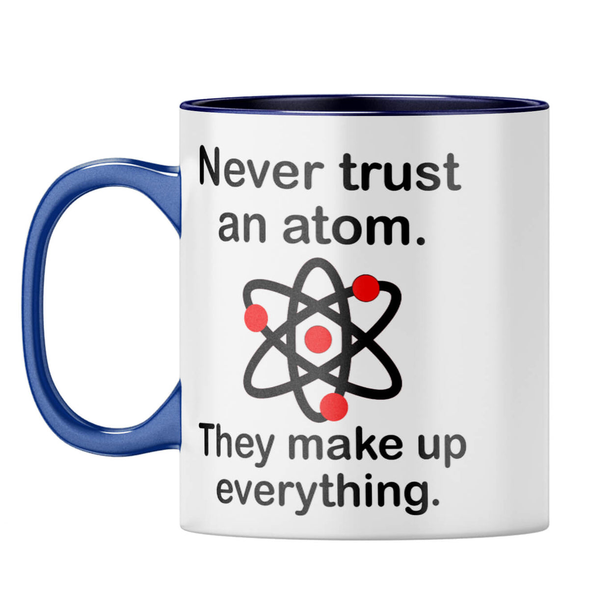 Atom Makeup Things Coffee Mug Dark Blue