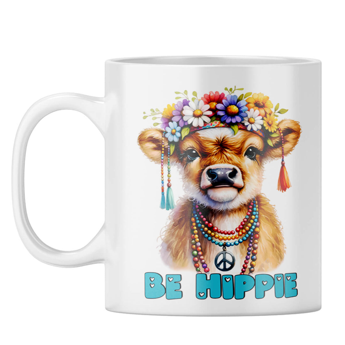 Be Hippie Coffee Mug White