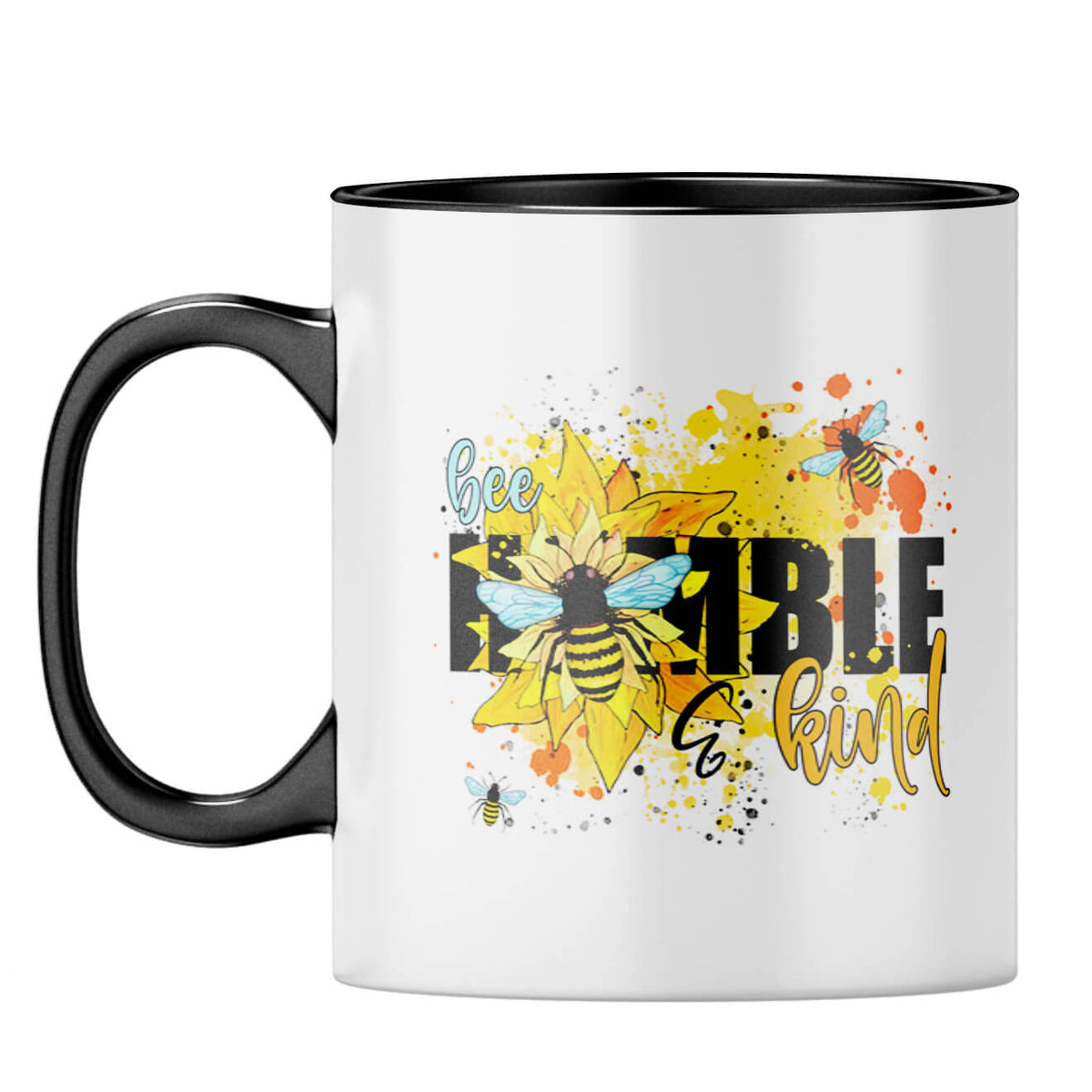 Be Humble Be Kind Coffee Mug Black