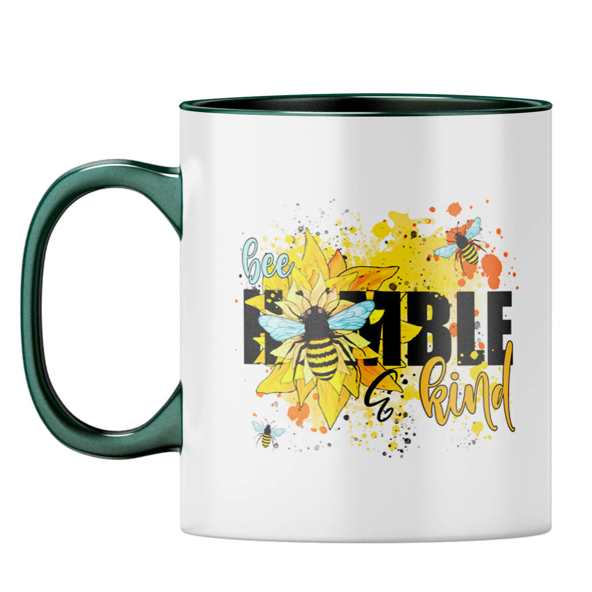 Be Humble Be Kind Coffee Mug Dark Green