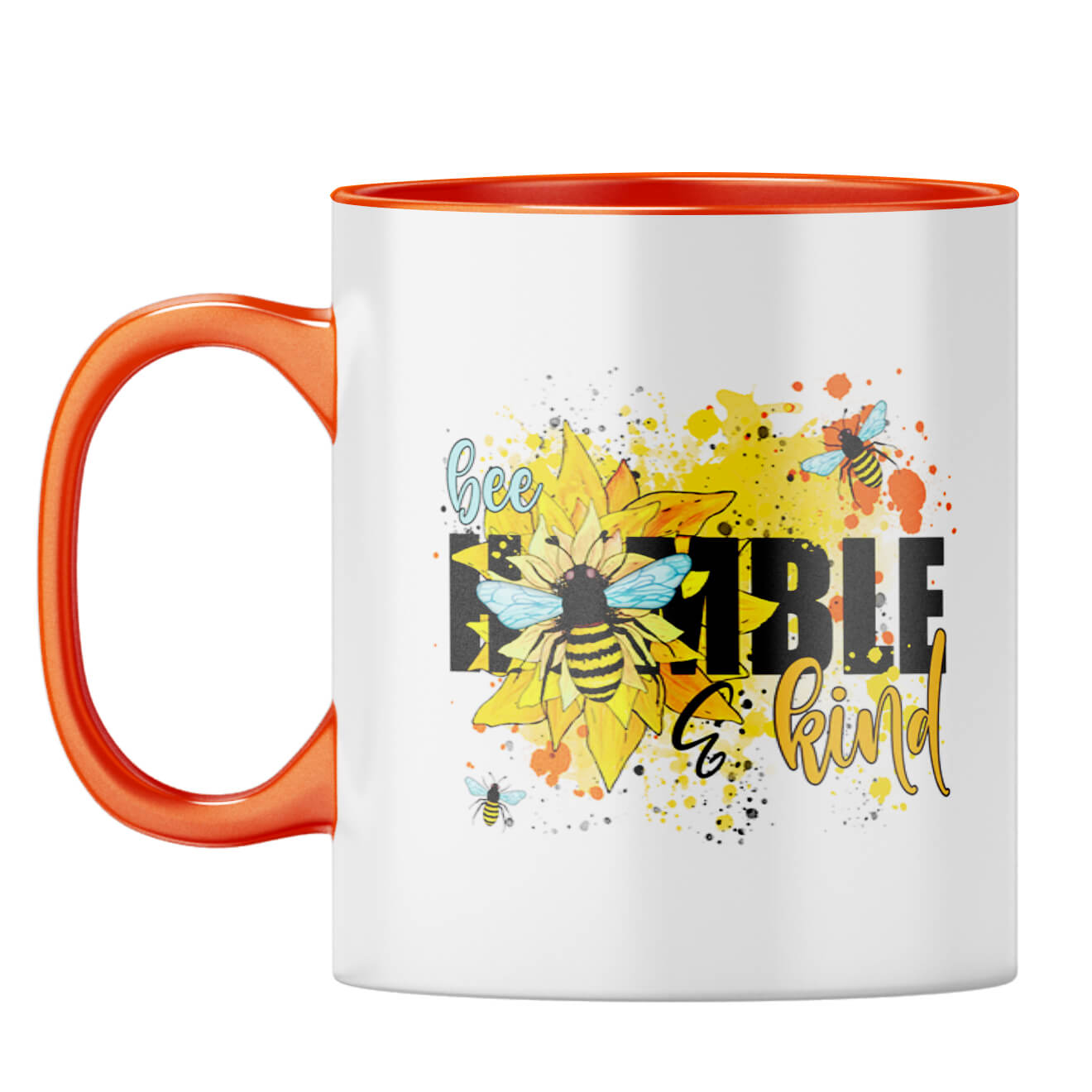 Be Humble Be Kind Coffee Mug Orange