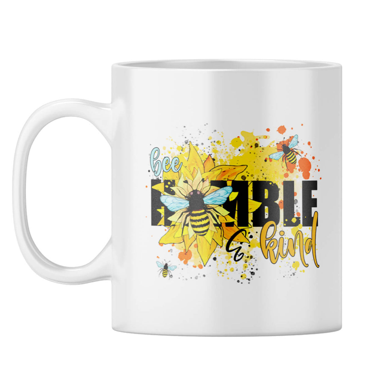 Be Humble Be Kind Coffee Mug White