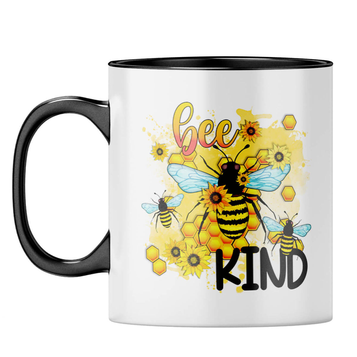 Bee Kind Coffee Mug Black