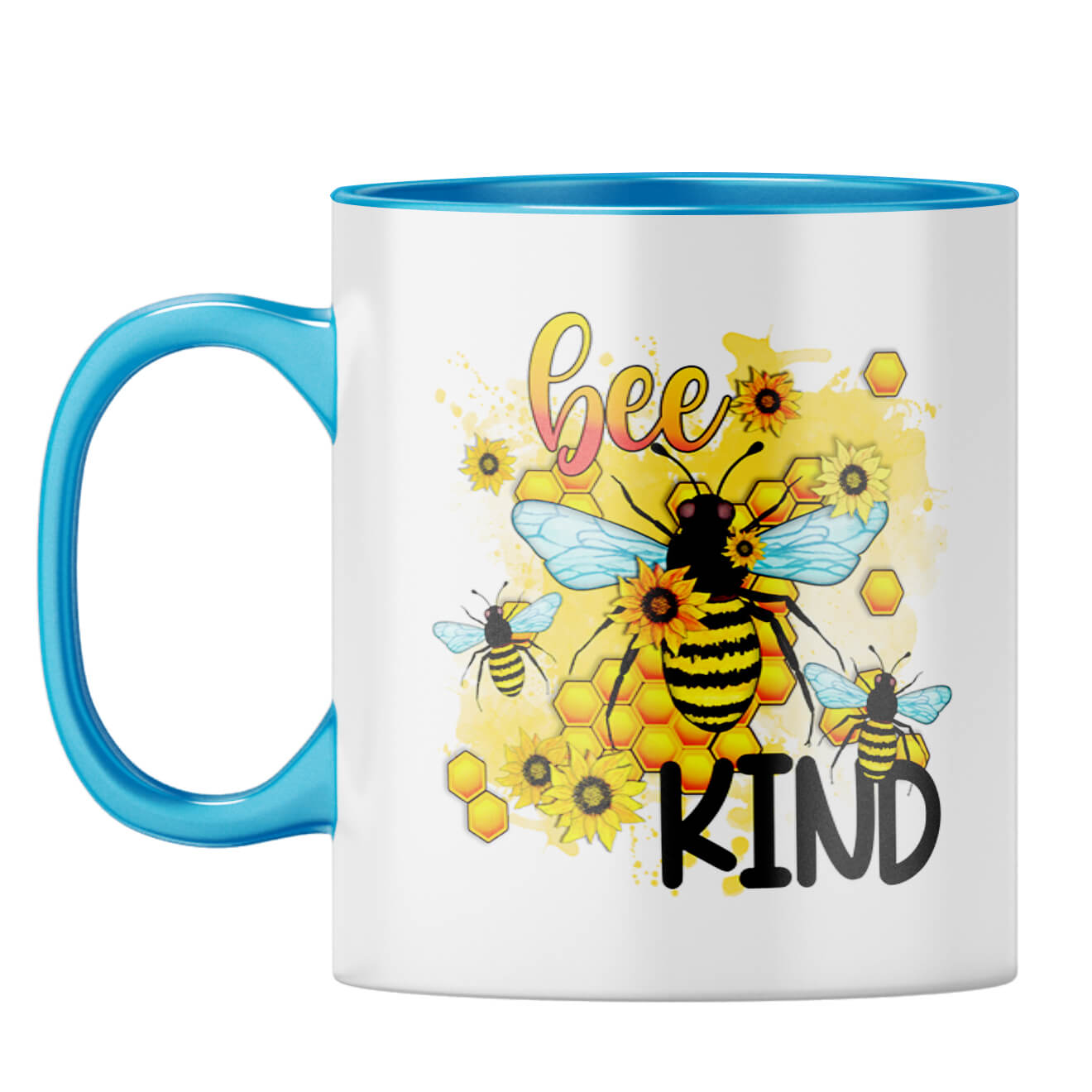 Bee Kind Coffee Mug Light Blue