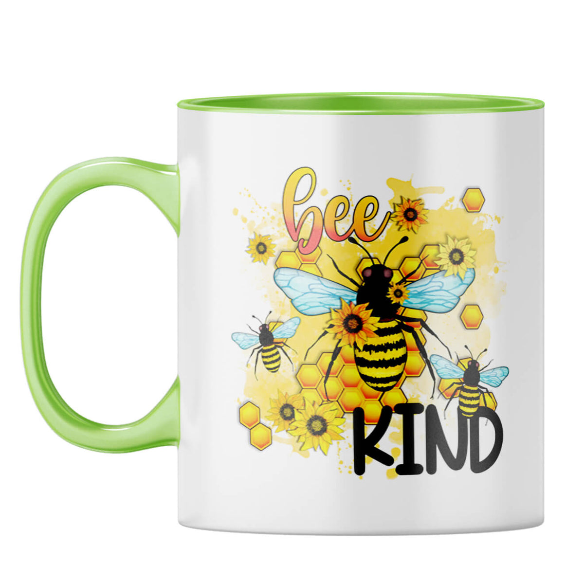 Bee Kind Coffee Mug Light Green