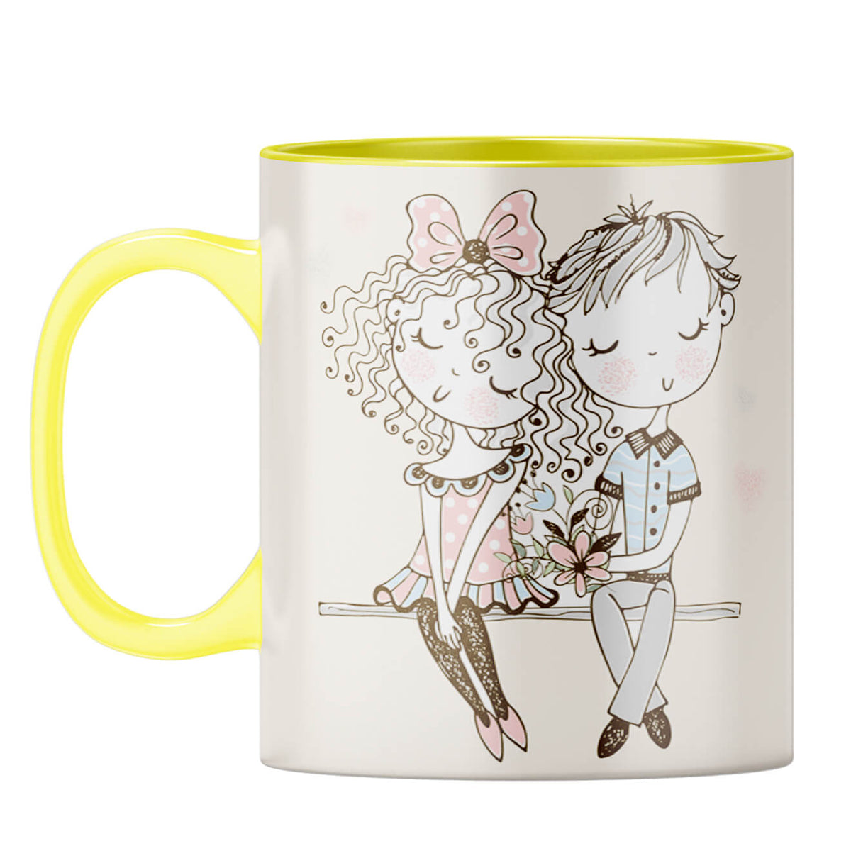 Be Mine Only Coffee Mug Yellow