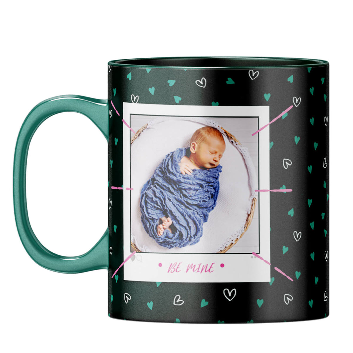 Be Only Mine Coffee Mug Dark Green