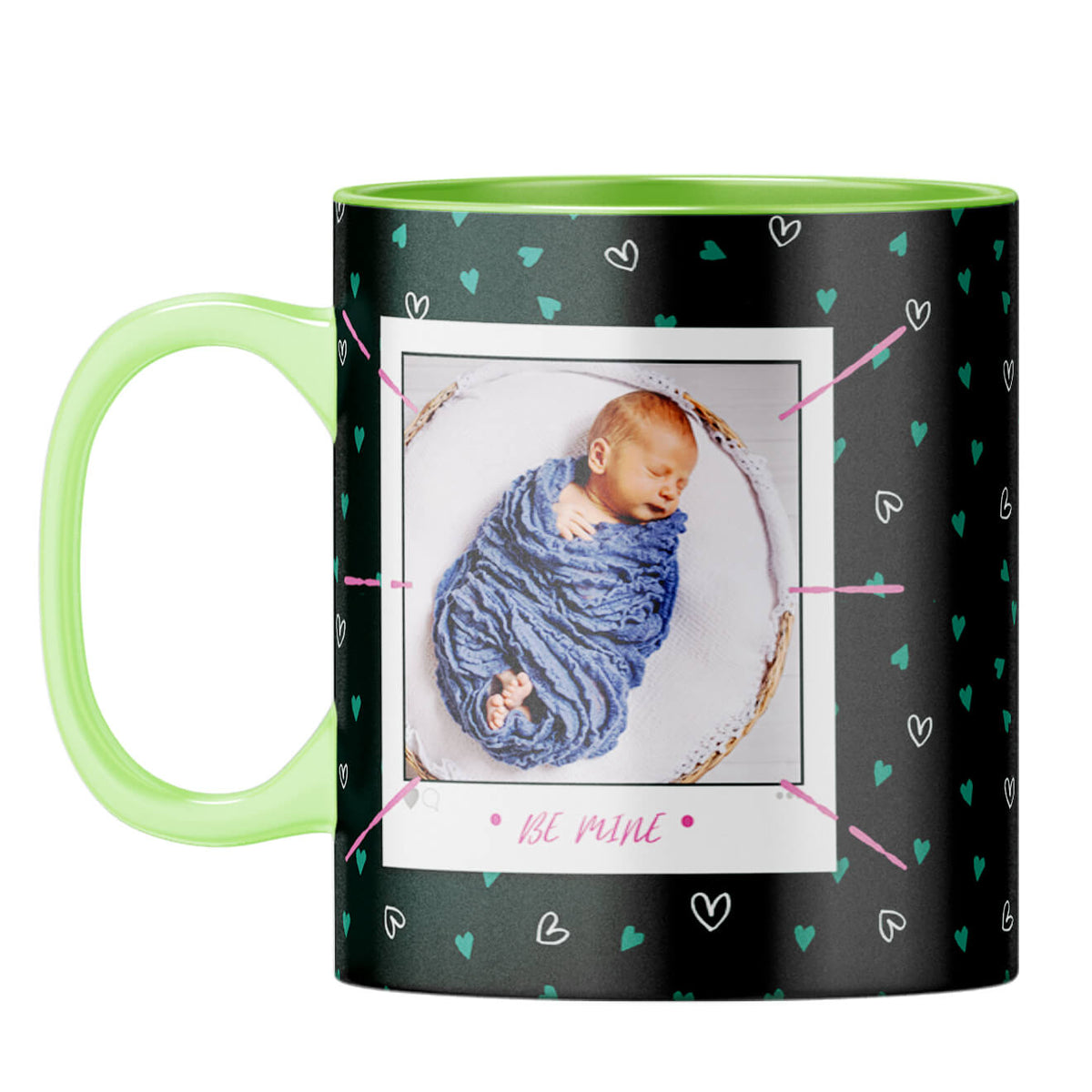 Be Only Mine Coffee Mug Light Green