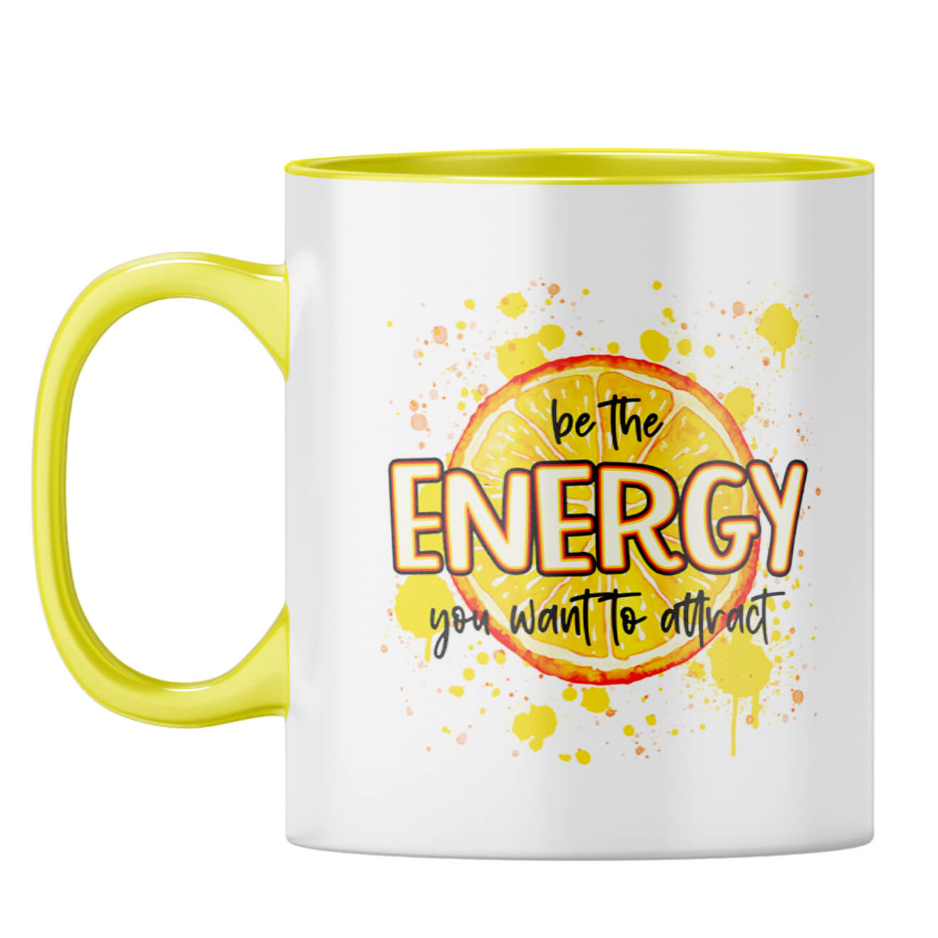 Be The Energy Coffee Mug Yellow