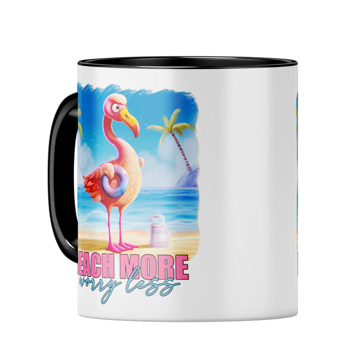 Beach More Worry Less Coffee MugC-Black
