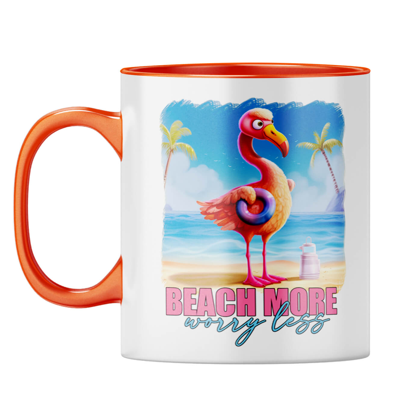 Beach More Worry Less Coffee Mug