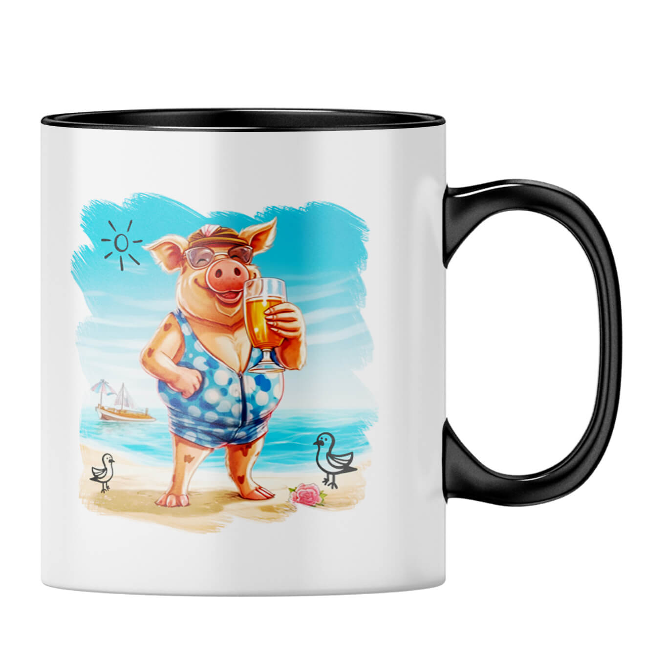 Beach Smart Coffee MugB-Black