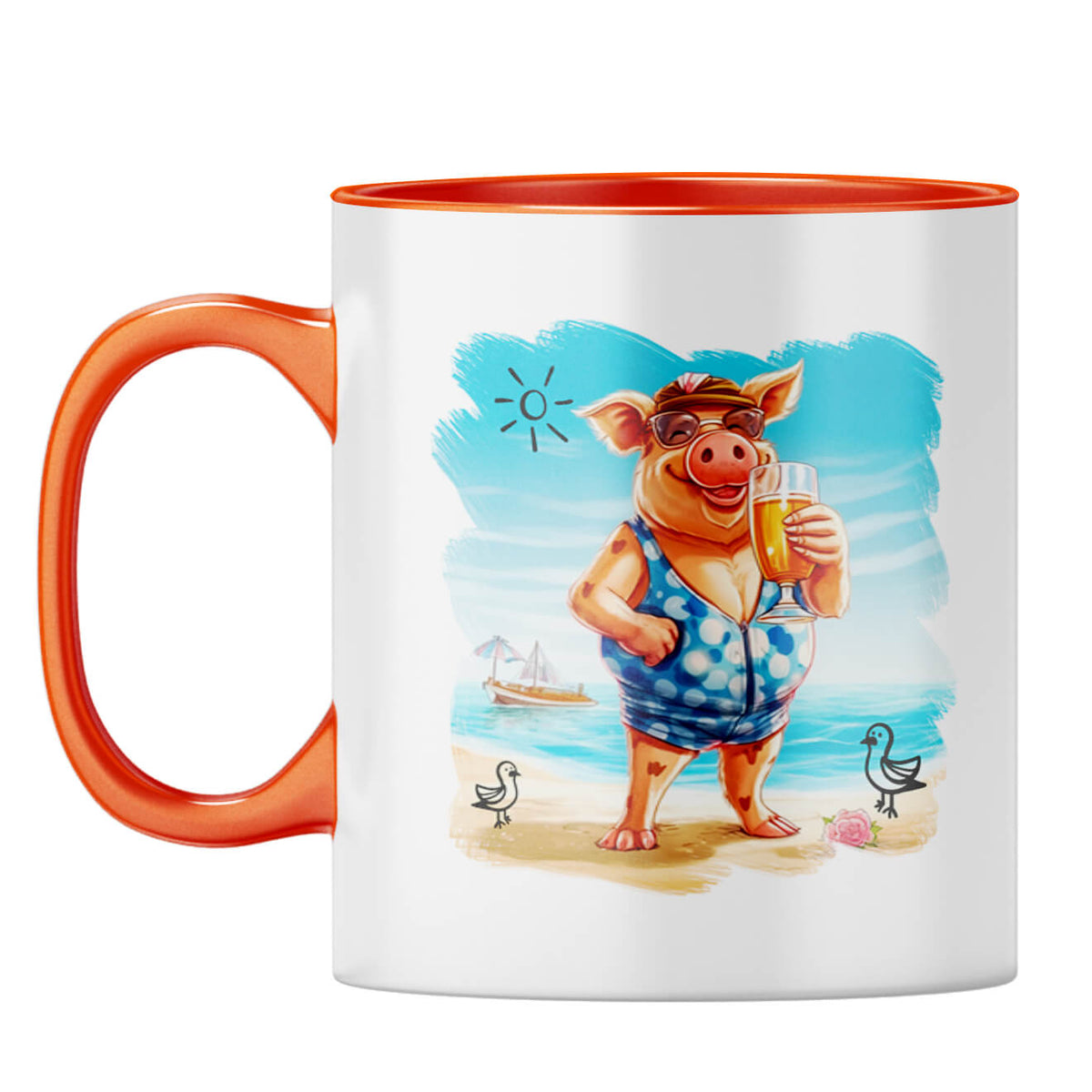 Beach Smart Coffee Mug Orange