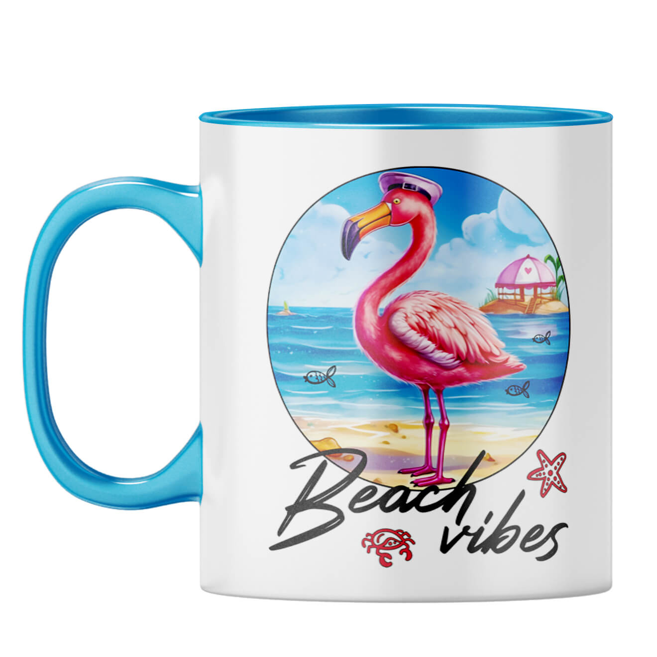 Beach Vibes Coffee Mug Light Blue