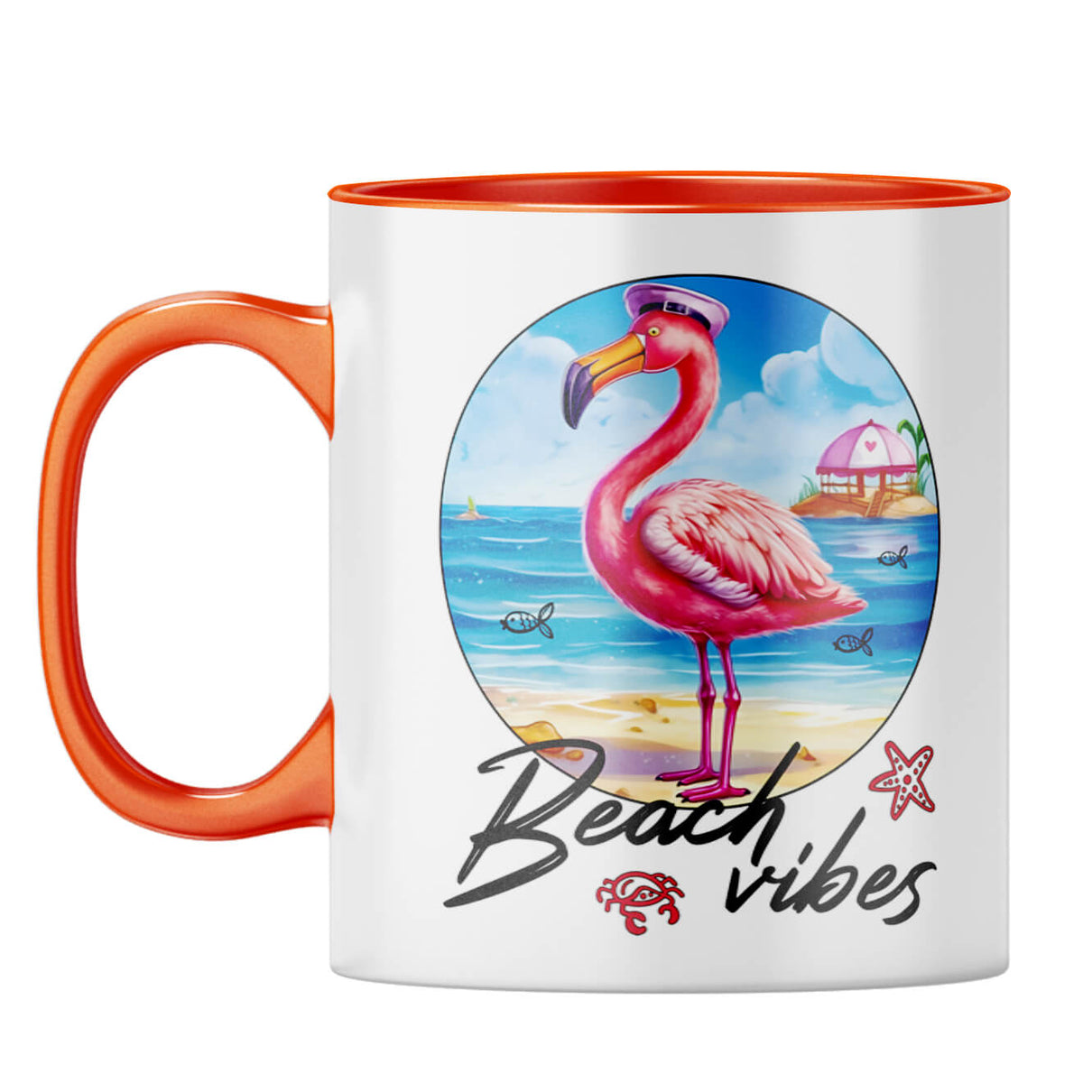Beach Vibes Coffee Mug Orange