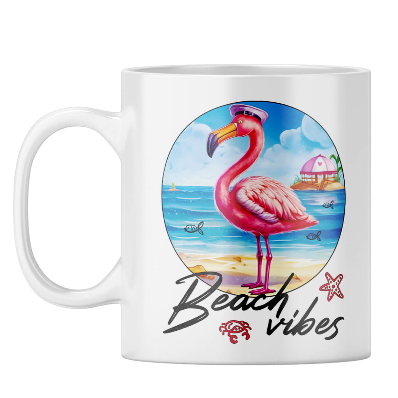Beach Vibes Coffee Mug White