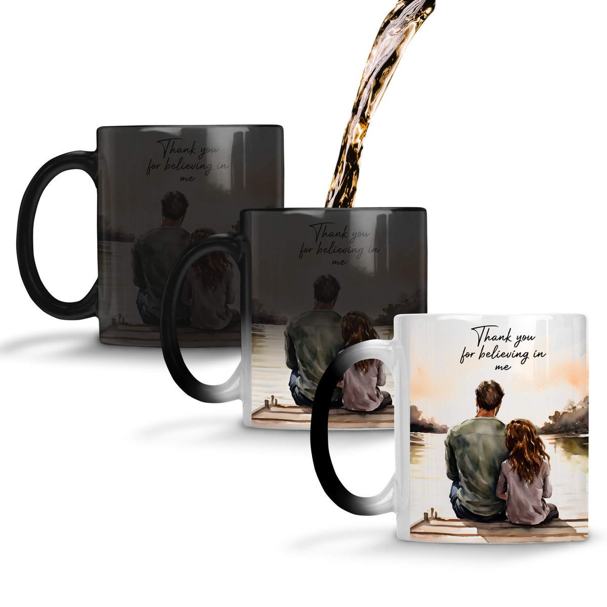 Behind Every Great Daughter Is Amazing Dad Coffee Mug Magic