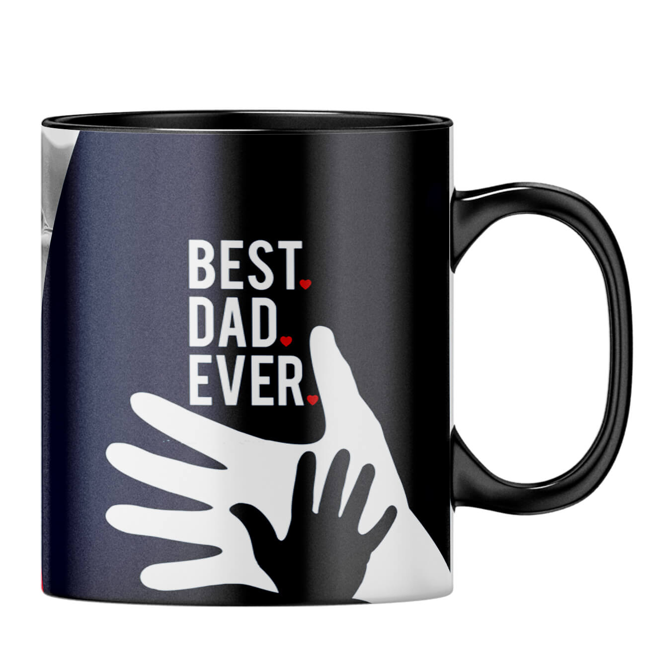 Best Dad Ever Collage Coffee MugB-Black