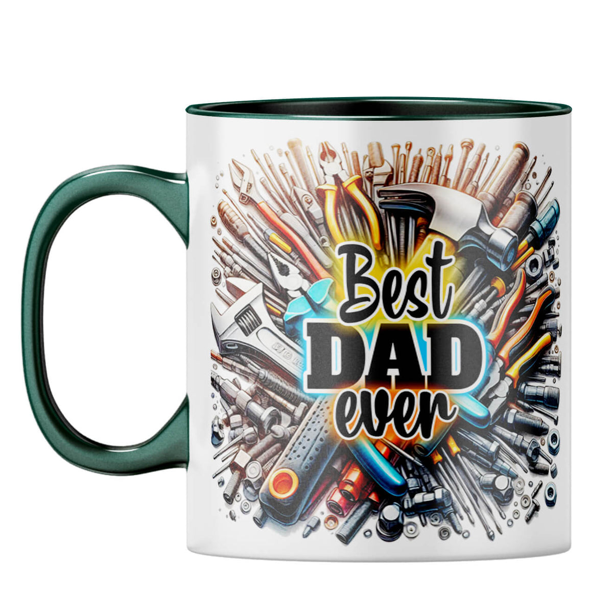 Best Dad Ever Coffee Mug Dark Green