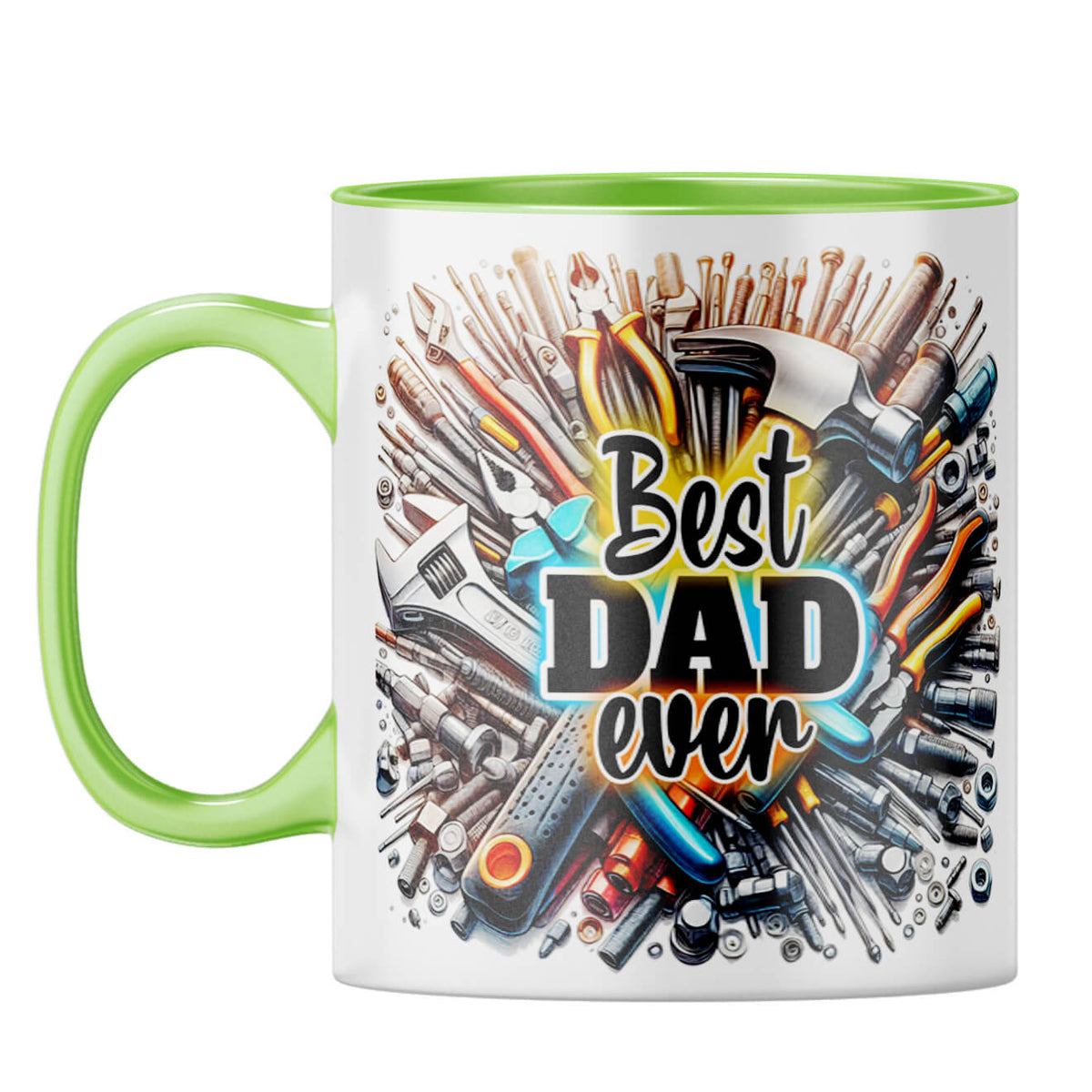 Best Dad Ever Coffee Mug Light Green