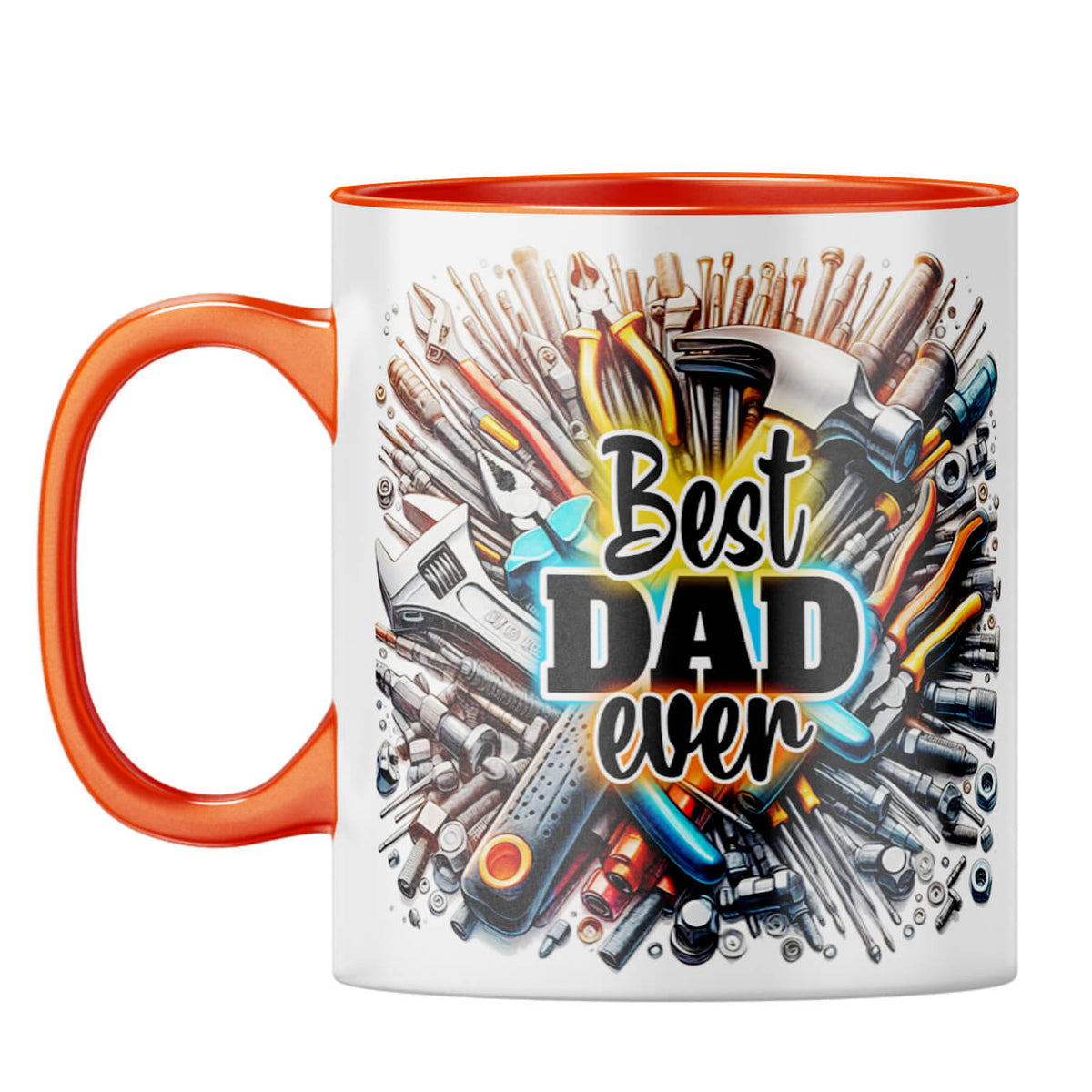 Best Dad Ever Coffee Mug Orange