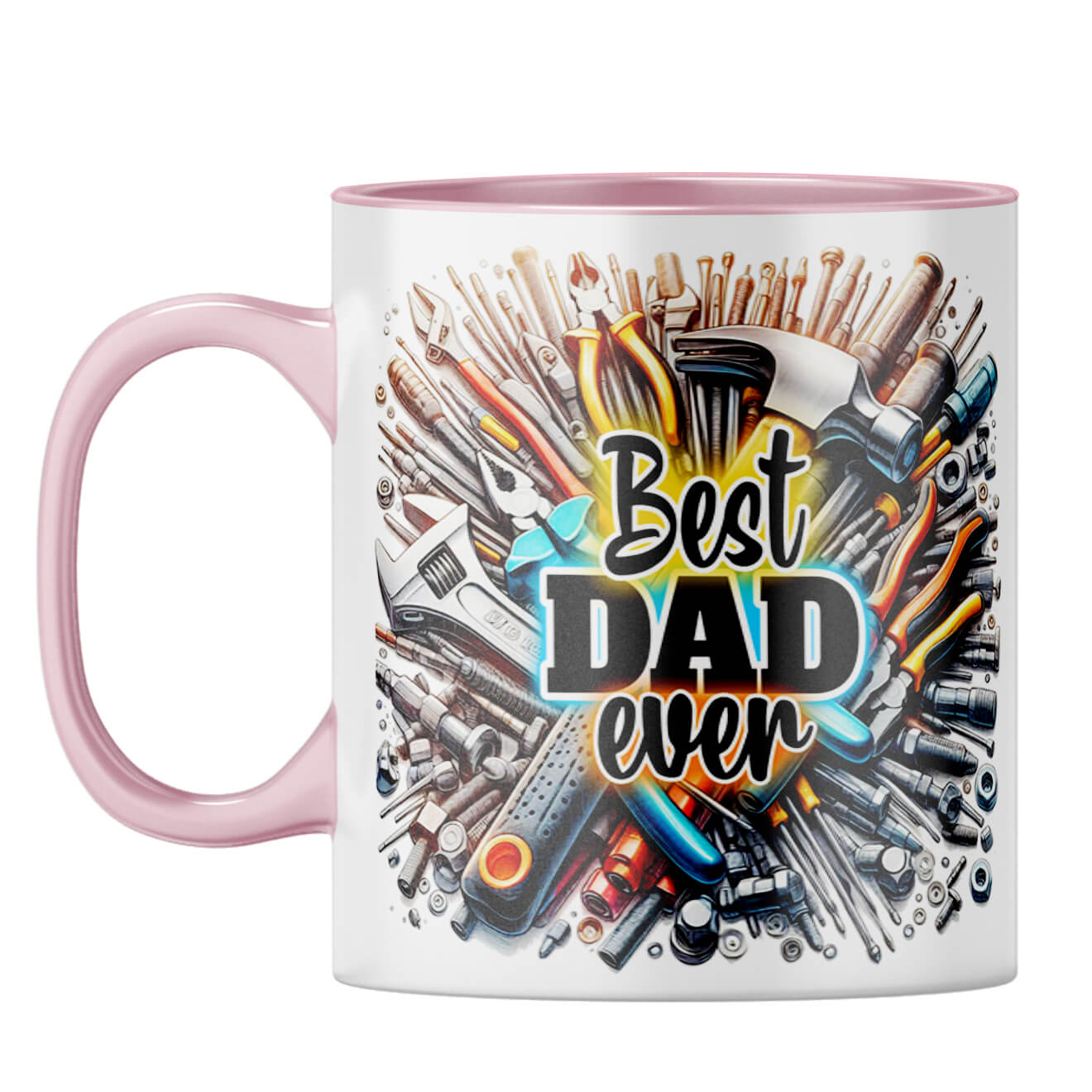 Best Dad Ever Coffee Mug Pink