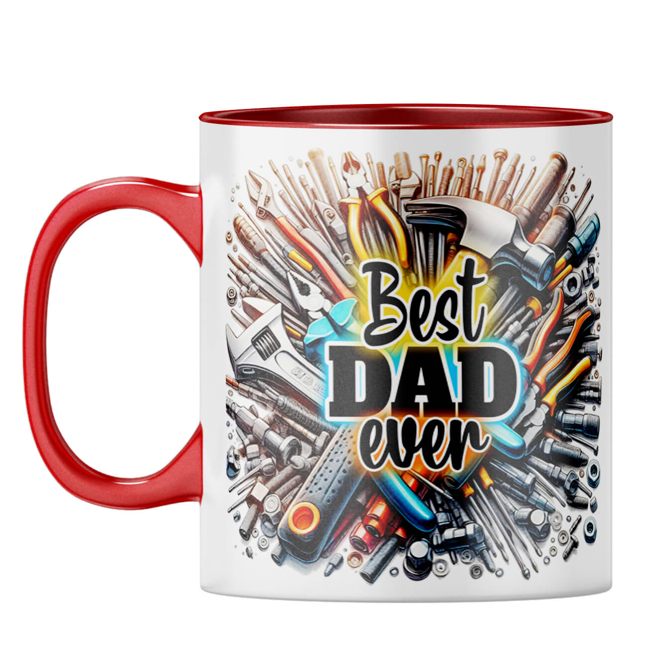Best Dad Ever Coffee Mug Red