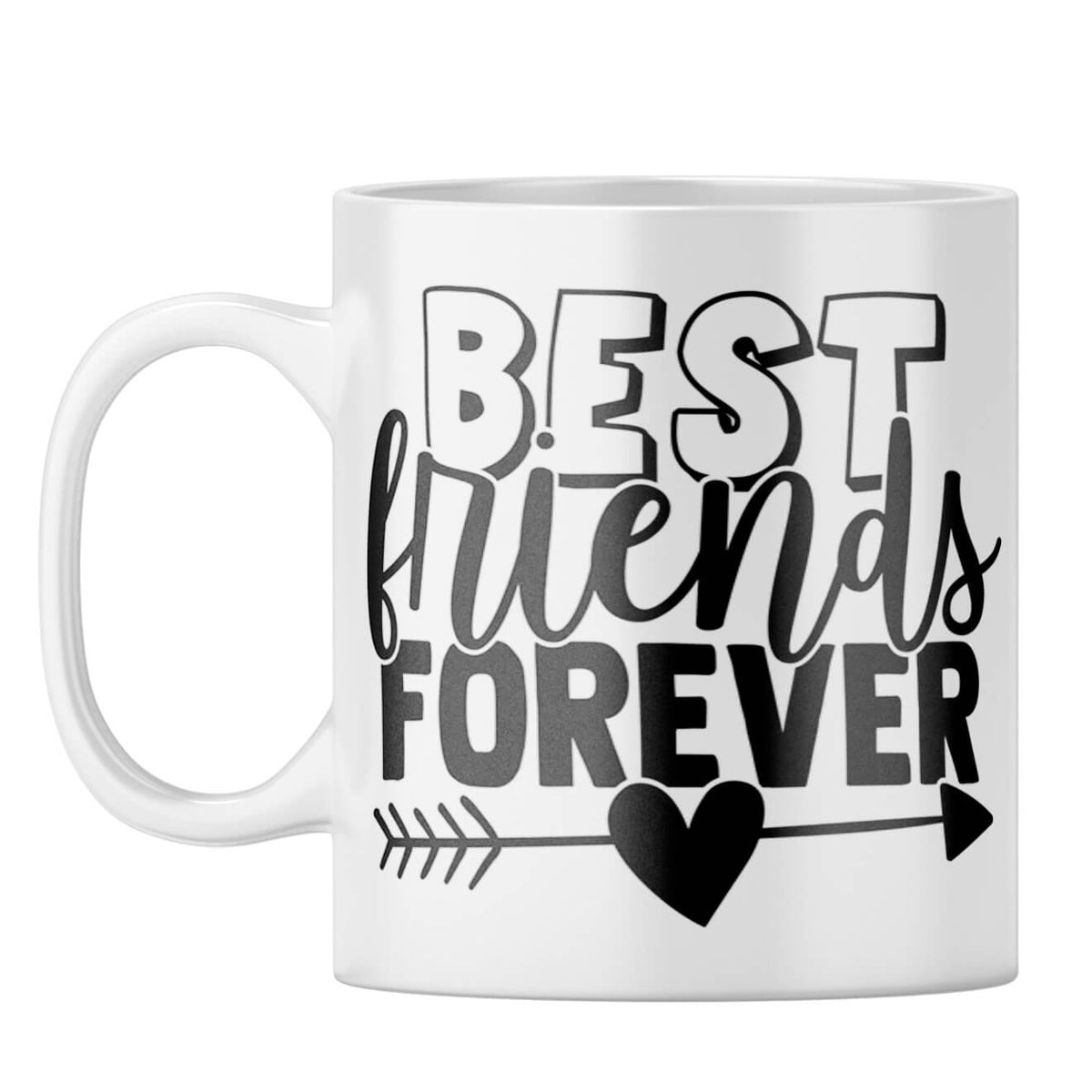 Best Friends Forever BFF Coffee Mug White