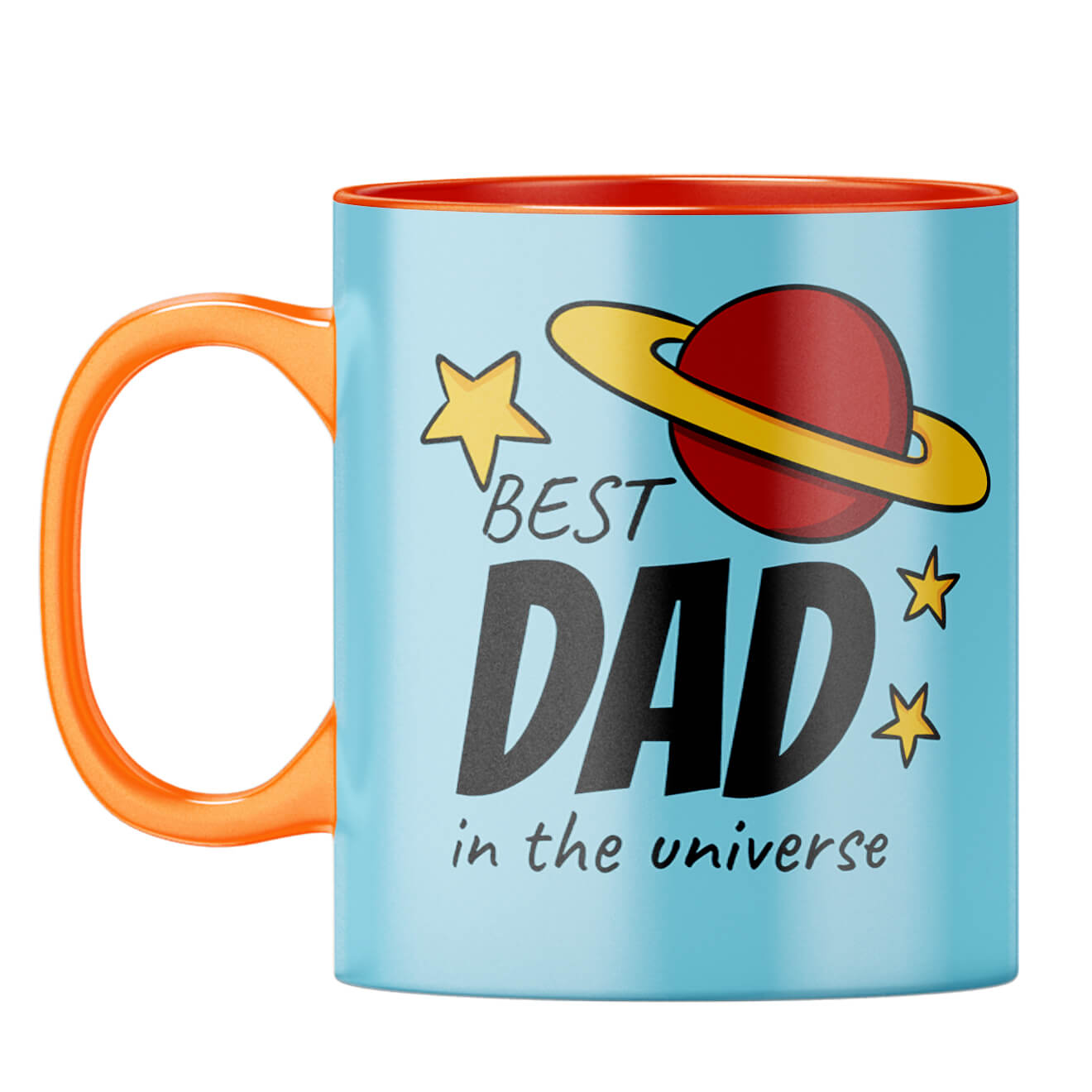 Best Gift for Daddy Coffee Mug Orange