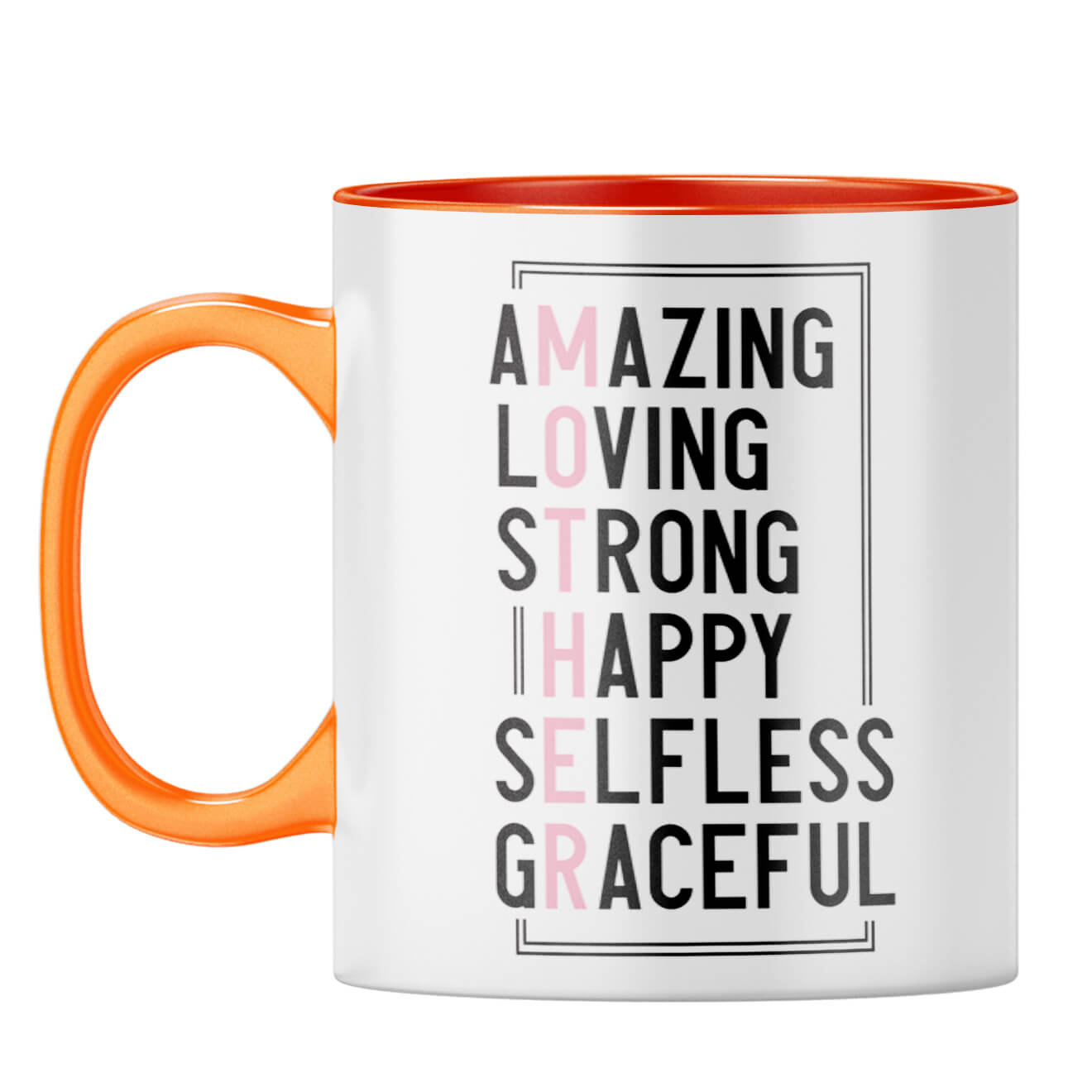 Best Gift For Mom Birthday Coffee Mug Orange